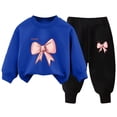 thumbnail image 1 of NOLDARES Toddler Baby Boy Girl Clothing Sets Printed Long Sleeve Tops and Pants Kids 2pcs Outfits(Blue,9-10 Y), 1 of 5