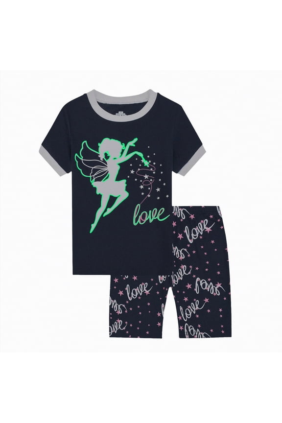 Toddler Baby Boy Outfits Summer Cute Cartoon Letter Short Sleeve Tee Top + Short Pants 2Pcs Clothes Set Blazer,1-2 Y