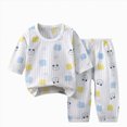 thumbnail image 1 of NOLDARES Toddler Baby Boy Pajamas Set Fall Winter Outfits Long Sleeve Dinosaur Sweatshirts Tops+Pants Set 2 Piece 6-12 Months 12-24 Months 2t 3t 4t 5t 6t 7t 8t 9t Children,Light Blue,6-12 M, 1 of 4