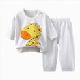 thumbnail image 1 of NOLDARES Toddler Baby Boy Pajamas Set Fall Winter Outfits Long Sleeve Dinosaur Sweatshirts Tops+Pants Set 2 Piece 6-12 Months 12-24 Months 2t 3t 4t 5t 6t 7t 8t 9t Children,Light Yellow,6-12 M, 1 of 4