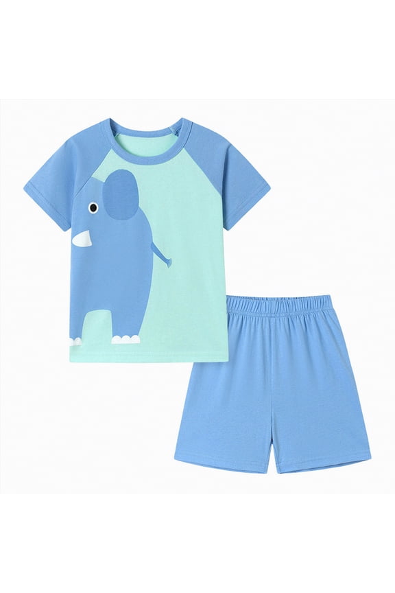 Toddler Baby Boy Summer Clothes Letter Print Short Sleeve Shirt Tops and Shorts Set Summer Outfit 2Pcs Blazer,6-7 Y