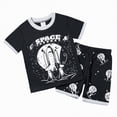thumbnail image 1 of NOLDARES Toddler Baby Boy Summer Clothes Set Dinosaur Letter Print Tee Cotton Shorts Outfit 1T 2T 3T 4T Blazer,6-7 Y, 1 of 6