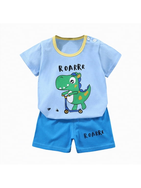 Toddler Baby Boy Summer Outfit Funny Letter T-Shirts Top Shorts Set Infant Boy Summer Clothes 6 12 18 Months 2T 3T Blazer,12-18 M