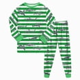 thumbnail image 1 of NOLDARES Toddler Baby Boys Pajamas Kids 2 Piece Pj's Long Sleeve Cartoon Sleepwear Clothes Set Outfits,Little Girl Pajamas,Green,7-8 Y, 1 of 9