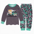 thumbnail image 1 of NOLDARES Toddler Baby Boys Pajamas Set Long Sleeve PJs Cotton Cartoon Pattern Pyjamas(M534-Grey), 1 of 9