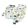 thumbnail image 1 of NOLDARES Toddler Baby Girl Boy Clothes 2pcs Cotton Graphic Print Long Sleeve Tee Elastic Joggers Pants Fall Winter Outfits Casual Clothing(Light Blue,7-8 Y), 1 of 4