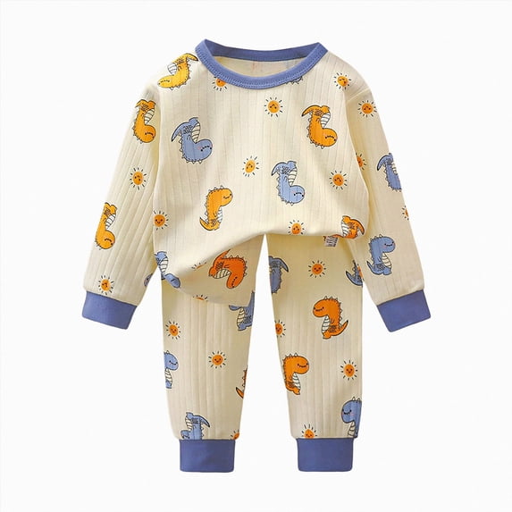 NOLDARES Toddler Baby Girl Clothes Fall Winter Long Sleeve Sweatshirt with Pants Set Girls Cute Print Outfits(Blue,4-5 Y)
