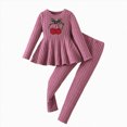 thumbnail image 1 of NOLDARES Toddler Baby Girl Clothes Long Sleeve Pullover Tops + Pants Set Floral Print Sweatsuit Fall Winter Outfits(Pink,4-5 Y), 1 of 4