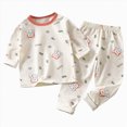 thumbnail image 1 of NOLDARES Toddler Baby Girl Clothes Toddler Outfit Cute Graphic Sweatshirt Tops + Pants Set Fall Winter Clothing for Girls(Light Gray,18-24 M), 1 of 6