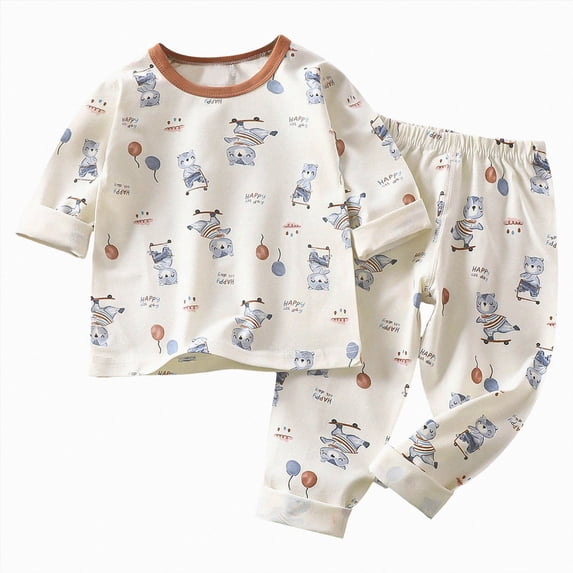 NOLDARES Toddler Baby Girl Clothes Toddler Outfit Cute Graphic Sweatshirt Tops + Pants Set Fall Winter Clothing for Girls(White,3-4 Y)