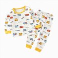 thumbnail image 1 of NOLDARES Toddler Baby Girl Outfits Clothing Long Sleeve Round Neck Top + Elastic Waist Joggers 2 Piece Set for School(White,2-3 Y), 1 of 4