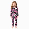 thumbnail image 1 of NOLDARES Toddler Baby Girl Pajamas Set Kids Sleepwear 2 Pcs Pjs Long Sleeve Top and Pants, 1 of 8