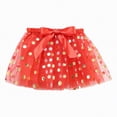 thumbnail image 1 of NOLDARES Toddler Baby Girl Tutu Tulle Layered Ruffle Skirt for Little Gig Girls 6 Months-10T(Red,2-4 Years), 1 of 5