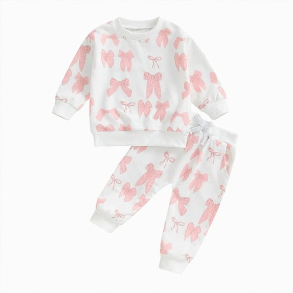 NOLDARES Toddler Baby Girls Clothes Set Ruffle Knit Ribbed Long Sleeve T-Shirts Tops+Pants 2Pcs Outfits Fall Winter Clothes(Red,6-12 M)