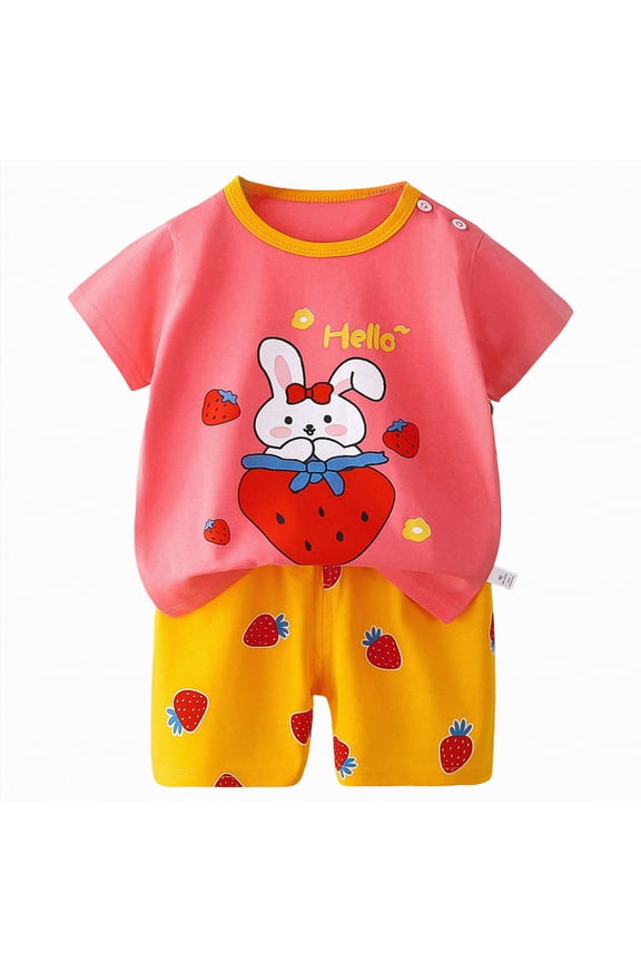 Toddler Boy Summer Play Clothes Set Short Sleeve Truck Tee Elastic Waist Shorts 6 12 18 24 Months Blazer,5-6 Y