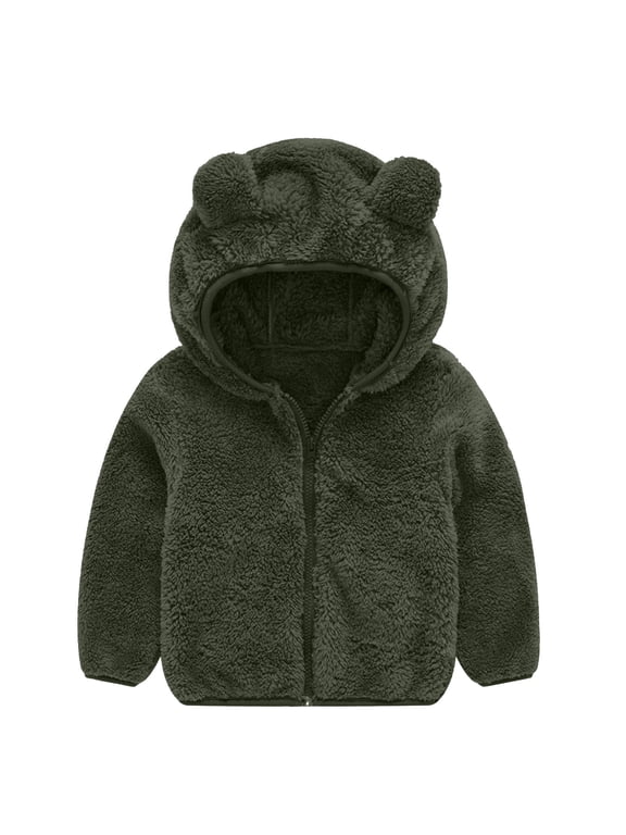 Toddler Boys Girls Cartoon Print Zip Jacket Hooded Trench Lightweight Kids Coats Windbreaker Outdoor Cute Dust Coats,AG,3-4 Years