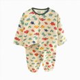 thumbnail image 1 of NOLDARES Toddler Boys Outfits Long Sleeve Cute Print Graphic Crewneck Top Elastic Waist Pants Soft Fall Winter Set 2 Piece Size:1-2 Y,Green, 1 of 4