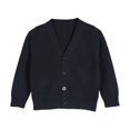 thumbnail image 1 of NOLDARES Toddler Button Down V Neck Cardigan Plain Long Sleeve Knit Open Front Sweater Baby Boys Fall Breathable Coats Clothes(Blue,140), 1 of 8