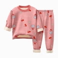 thumbnail image 1 of NOLDARES Toddler Girl 2-piece Clothes Set Infant Girl Cotton Long Sleeve Shirt and Pant Fall Winter Outfit for Baby Girl(A,11-12 Y), 1 of 4
