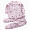 thumbnail image 1 of NOLDARES Toddler Kids Little Girls Boys Loungewear Graphics Print Pajamas Sleepwear Pjs Set,B003-Pink, 1 of 6