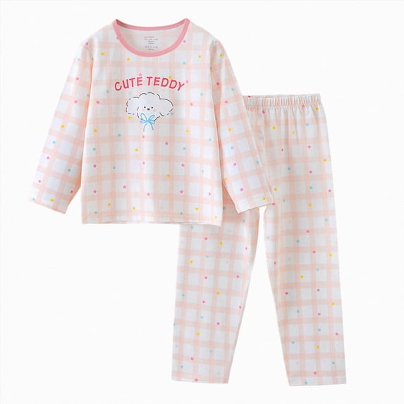 NOLDARES Toddler Pajamas Boys Pyjamas 2pcs Long Sleeves Pjs Sets for Kids Fall Winter Sleepwears 6-12 Months 12-24 Months 2t 3t 4t 5t 6t 7t 8t 9t Children,Pink,4-5 Y