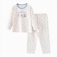 thumbnail image 1 of NOLDARES Toddler Pajamas Boys Pyjamas 2pcs Long Sleeves Pjs Sets for Kids Fall Winter Sleepwears 6-12 Months 12-24 Months 2t 3t 4t 5t 6t 7t 8t 9t Children,Beige,10-11 Y, 1 of 4