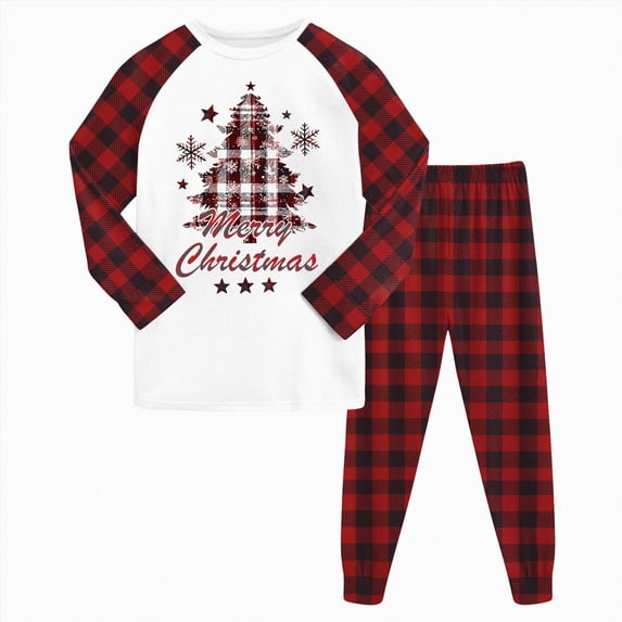 NOLDARES Toddler Pajamas Cotton Kids Pajamas for Boys Girls Long Sleeve Set 2 Piece Snug Fit Pjs Set 6-12 Months 12-24 Months 2t 3t 4t 5t 6t 7t 8t 9t Children,Red,5-6 Y