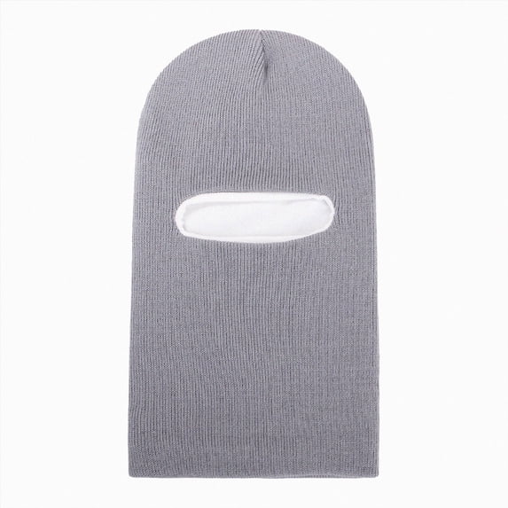 NOLDARES Toddler Winter Hat Baby Balaclava 2 in 1,Fleece Lined Knitted Beanie with Face Mask for Boys Girls(K126-Light Gray)