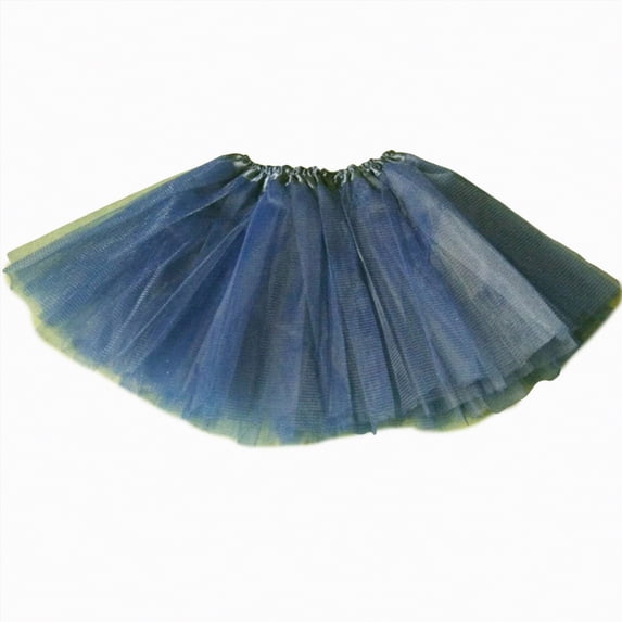 NOLDARES Tutu for Toddler Girls, 4PCS Toddler Tutu Dress Up Clothes Tulle Skirt for Birthday Princess Costume Party Favor(Navy,3-8 Years)