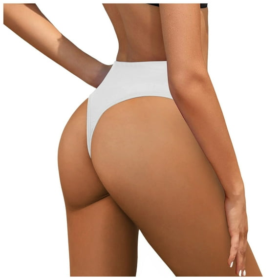 NOLDARES V-Cut Cheeky Bikini Bottom - High Cut, Mid-Rise Swim Bottoms(White,M)