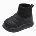 thumbnail image 1 of NOLDARES Waterproof Fleece Winter Kids Snow Boots for Girls, Boys, Toddler/Little/Big Kids,Y116-Black, 1 of 6