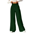 thumbnail image 1 of NOLDARES Wide Leg Dress Pants for Women Business Casual Elastic Waist Comfy Work Pants Baggy Lounge Pants Trousers with Pocket(Green,L), 1 of 7