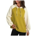 thumbnail image 1 of NOLDARES Womens Oversized Hoodies Fleece Sweatshirts Long Sleeve Sweaters Pullover Fall Winter Outfits(Yellow,M), 1 of 8
