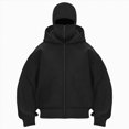 thumbnail image 1 of NOLDARES Women's Full Zip Up Hoodie Long Sleeve Hooded Sweatshirts Pockets Jacket Coat for Women(Black,XL), 1 of 5