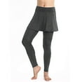 thumbnail image 1 of NOLDARES Women's Sports Skirted Leggings Yoga Skirts Tights Athletic Tennis Skorts Gym Active Running Bottoms(Grey,M), 1 of 6