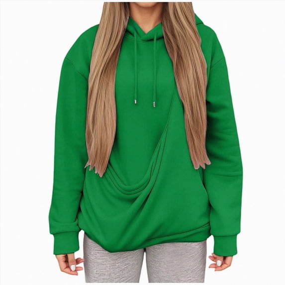NOLDARES Womens Cat Dog Pouch Hoodie Large Pet Pouch Sweatshirt Puppy Kitten Holder Carrier Pullover Shirt Unisex Hoodies,Green,L