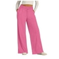 thumbnail image 1 of NOLDARES Womens High Waist Yoga Pants with Pockets Stretch Work Pants for Women Leg Slacks for Office Casual(Pink,XL), 1 of 6