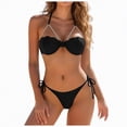 thumbnail image 1 of NOLDARES Womens High Waisted Bikini Tummy Control 2 Piece Bathing Suit Modest Two Piece Swimsuit(Black,M), 1 of 9