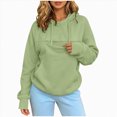 thumbnail image 1 of NOLDARES Womens Pet Pouch Hoodies with Kangaroo Pocket Oversized Trendy Sweatshirts Outside Kitten Puppy Carrier Holder Sweatshirts Cat Hoodie with Pouch(Q308-Green), 1 of 9
