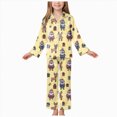 thumbnail image 1 of NOLDARESKids Baby Girl Christmas Pajamas Set Button Down Loungewear Shirt Top+Long Pants Xmas PJs Nightgown Sleepwear X165-Yellow, 1 of 9