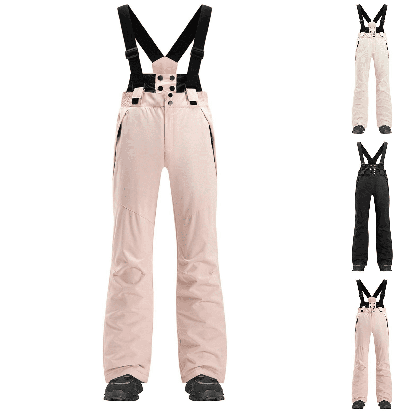 High Wind Sign NOLVAREN Big and Tall Men's Ski Bib Pants, Wind Resistant Snowboard ...