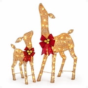 NOMA Christmas Deer Pre-Lit LED Outdoor Decor Holiday Yard Decoration
