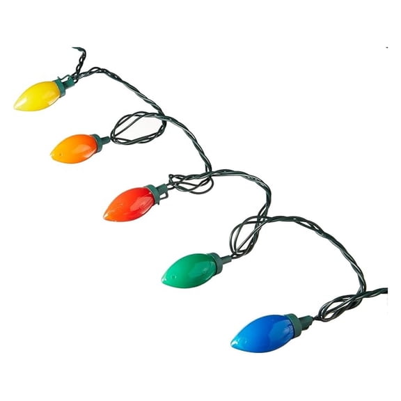 NOMA/INMLITEN-IMPORT 2936-88A 0 , 25 Count, Multi Ceramic, C9, Glass Look LED Light Set