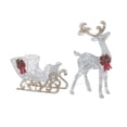 thumbnail image 1 of NOMA Reindeer Sleigh Christmas Display Pre-Lit LED Outdoor Lawn Decoration, 1 of 8