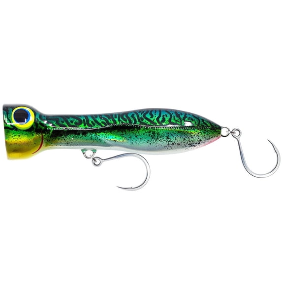 NOMAD DESIGN Chug Norris 180 Popper 7" Silver Green Mackerel Lure (CHUG180-SGM)