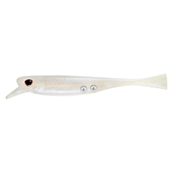 NOMAD DESIGN Delta Minnow 4.5" Adjusta-Ball Pearl Soft Plastic Swimbaits, 4-Pieces (DMINN-45-PRL)
