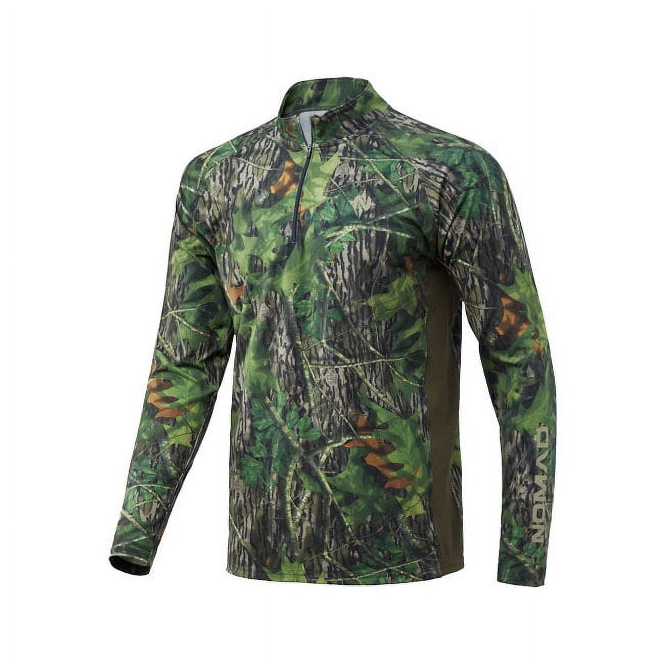 NOMAD Men's Pursuit QuarterZip Camo Hunting Shirt