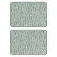 thumbnail image 1 of NOMADIC NOOK 2 Pack Soft Non Slip Bath Mat Memory Foam Bathroom Rug Grey 16" x 24", 1 of 6