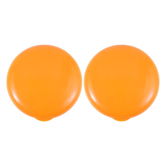 NOMADIC NOOK 7 Grids Circular Single-Layer Pill Cases 2 Pcs Orange
