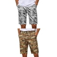 thumbnail image 1 of NOMADIC NOOK Animal Print Shorts for Men's Regular Fit Summer Shorts Pants 2 Pack, 1 of 5